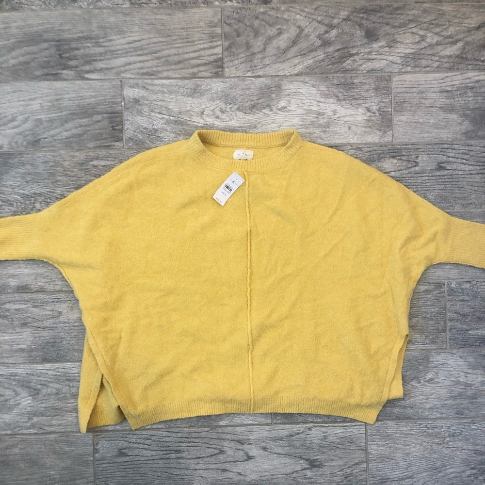 NWT Lou & Grey Yellow Boucher Sweater, Sz XS/S